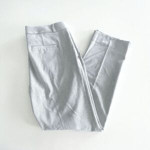 Banana Republic Ryan Womens Classic Ankle Trouser Pants Woven Light Grey Size 8